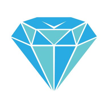 Diamond jewelery icon design illustration
