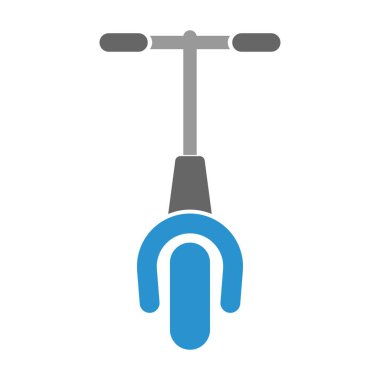 Electric scooter icon design illustration