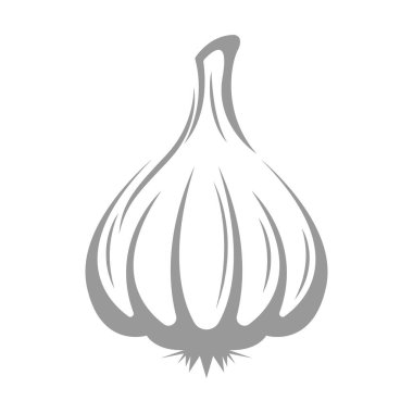 Garlic icon logo design illustration