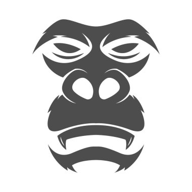 Gorilla logo icon design illustration