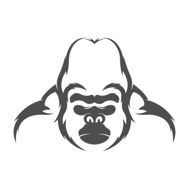 Gorilla logo icon design illustration