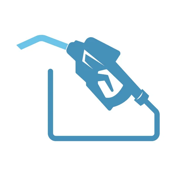 Gas Station Icon Design Illustration — Stock Vector
