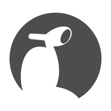 Scooter simgesi logo tasarımı illüstrasyonu