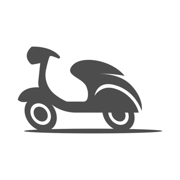 Scooter Simgesi Logo Tasarımı Illüstrasyonu — Stok Vektör