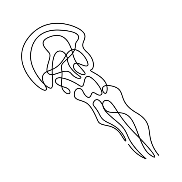 Ícone Medusa Ilustração Projeto Logotipo — Vetor de Stock