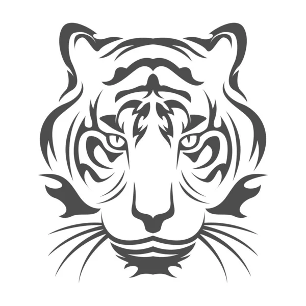 Ілюстрація Дизайну Логотипу Значка Тигра — стоковий вектор