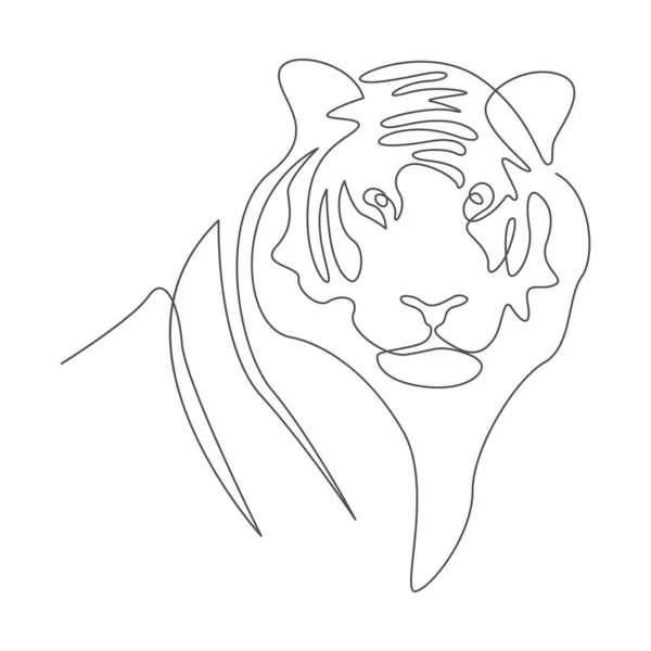 Ilustración Del Logo Del Icono Del Tigre — Vector de stock