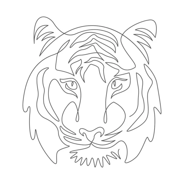 Tiger Icon Logo Design Illustration — Stock Vector