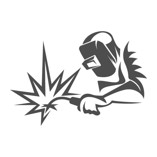 Schweißen Symbol Logo Design Illustration — Stockvektor