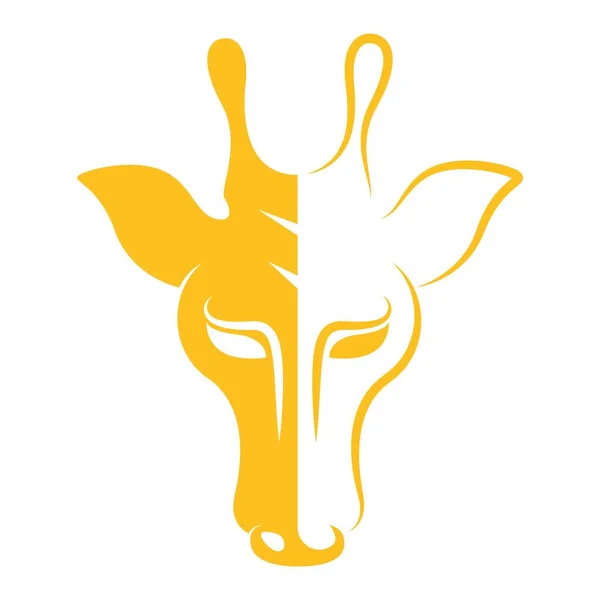 Giraffe Logo Icon Design Illustration — Stock Vector