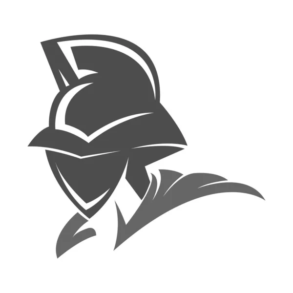 Ilustración Diseño Icono Logo Gladiador — Vector de stock