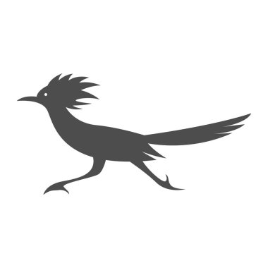 Roadrunner logo simgesi tasarımı illüstrasyonu 