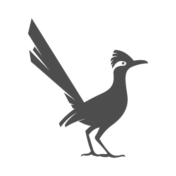 ロードランナーのロゴアイコンデザインイラスト — ストックベクタ