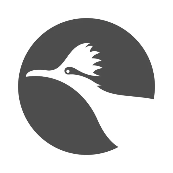 Roadrunner Logotyp Ikon Design Illustration — Stock vektor