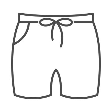 Kısa simge düz tasarım illüstrasyonu