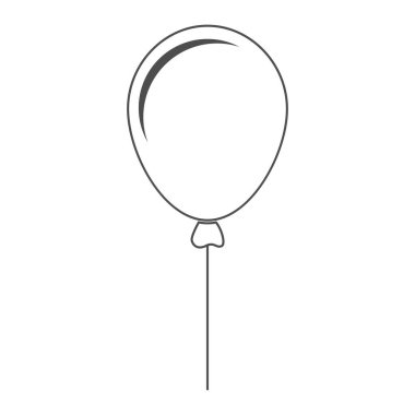 Balon simgesi tasarımı illüstrasyonu