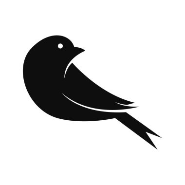 Finch simgesi logo tasarımı çizimi 