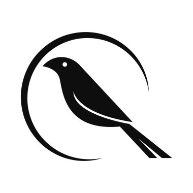 Finch simgesi logo tasarımı çizimi 