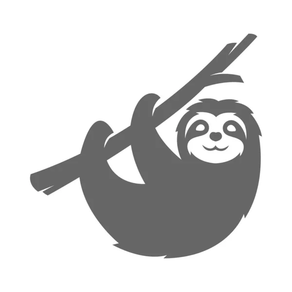 Ilustração Design Logotipo Ícone Preguiça — Vetor de Stock