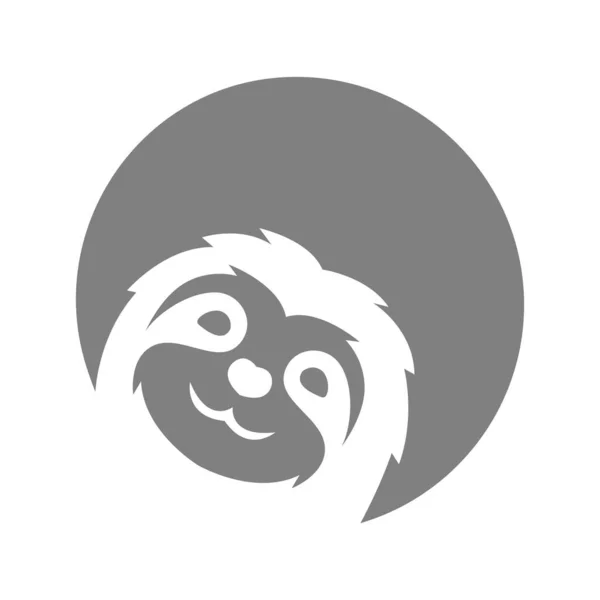 Tembel Ikon Logo Tasarımı Illüstrasyonu — Stok Vektör