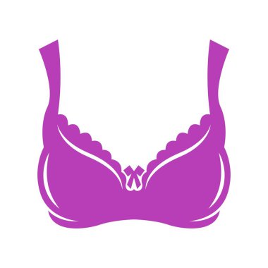 Sütyen simgesi logo tasarımı çizimi