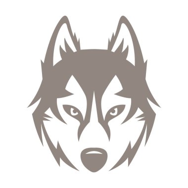 Kurt simgesi logo tasarımı çizimi