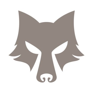 Kurt simgesi logo tasarımı çizimi