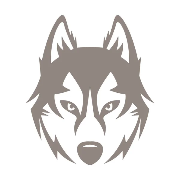 Wolf Ikon Logotyp Design Illustration — Stock vektor