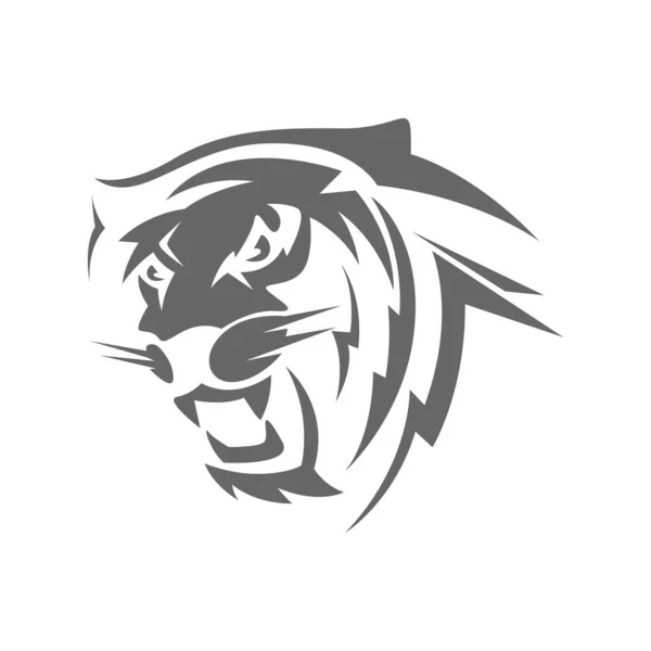 Illustrazione Disegno Icona Logo Tiger — Vettoriale Stock