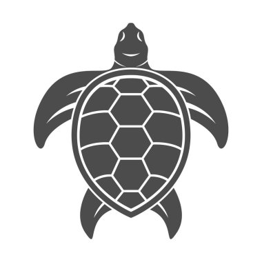 Kaplumbağa logo tasarımı illüstrasyonu