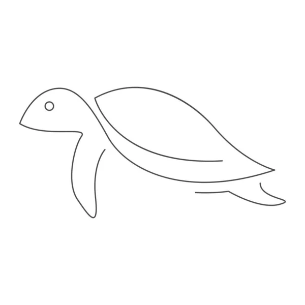 Turtle Logo Icon Design Illustration — Stock Vector