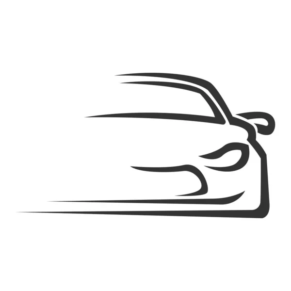 Sport Car Logo Ikon Design Illustration — Stock vektor