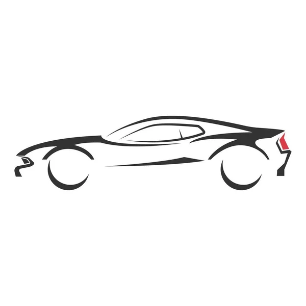 Sport Car Logo Icon Design Illustration — Stock Vector