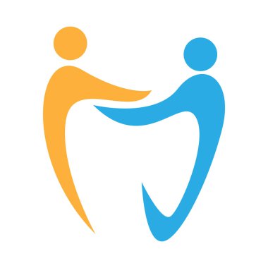 Diş sağlığı kliniği logosu tasarımı çizimi