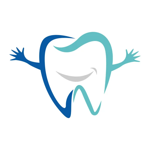 Diseño Del Logo Clínica Dental Ilustración — Vector de stock