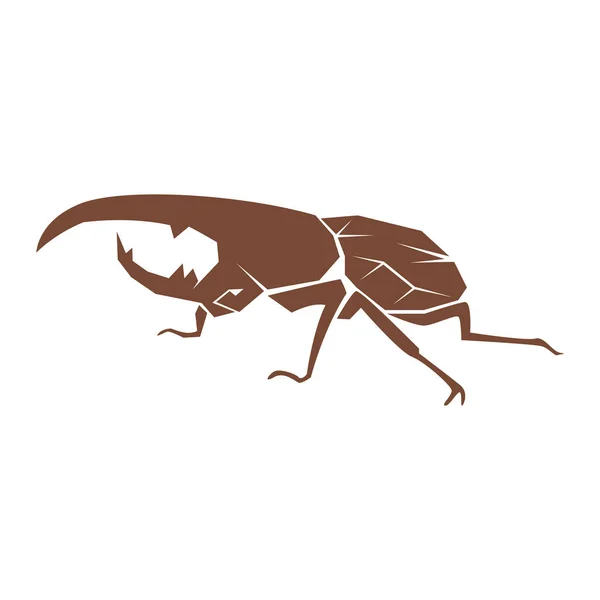 Ilustración Del Diseño Del Icono Del Logo Del Escarabajo — Archivo Imágenes Vectoriales