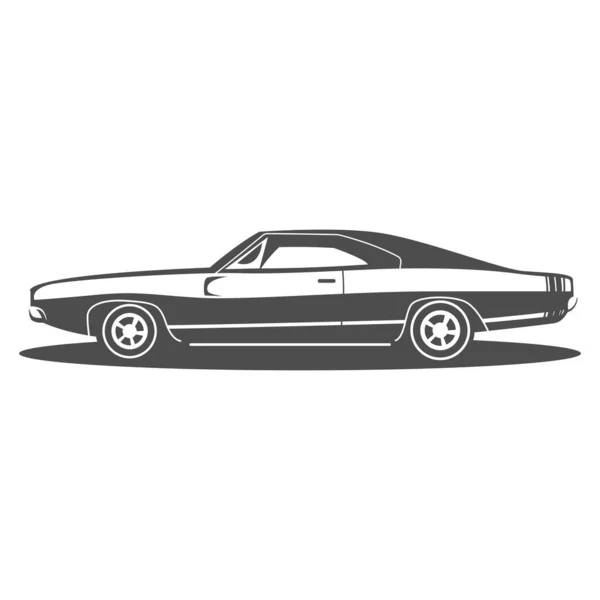 Muscle Cars Ikone Design Illustration — Stockvektor