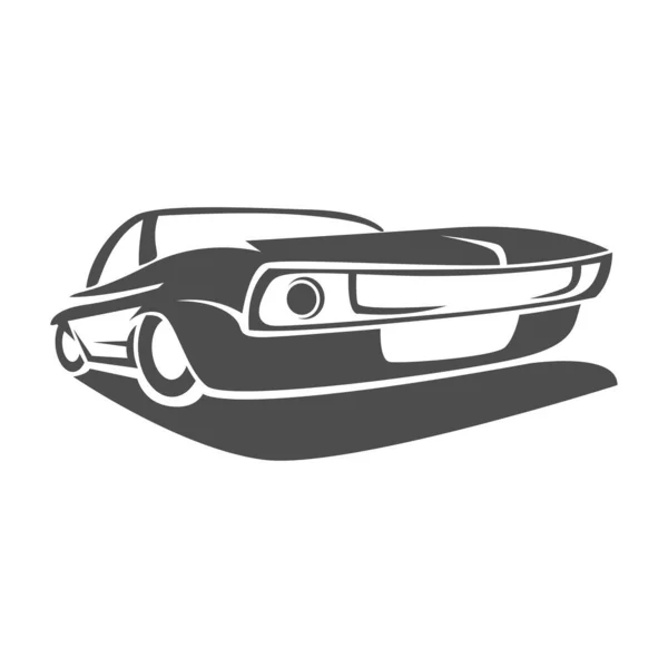 Muscle Cars Icon Design Illustration — Stock Vector