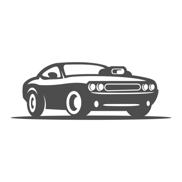 Muscle Cars Icon Design Illustration — Stock Vector