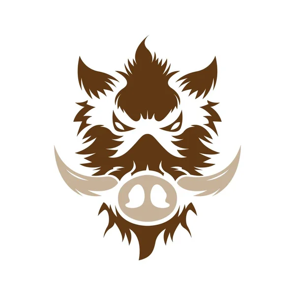 Warthog Icon Logo Design Illustration — Stock Vector