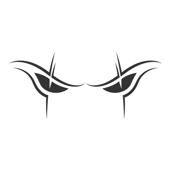 Icône Logo Yeux Illustration Conception — Image vectorielle