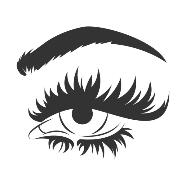 目のロゴアイコンデザインイラスト — ストックベクタ