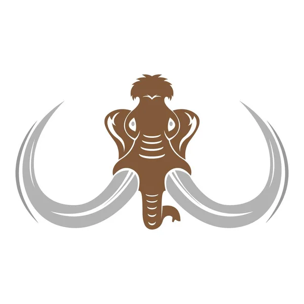 Illustrazione Disegno Icona Logo Mammoth — Vettoriale Stock