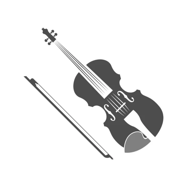 Stock vector Violin logo icon design illustration