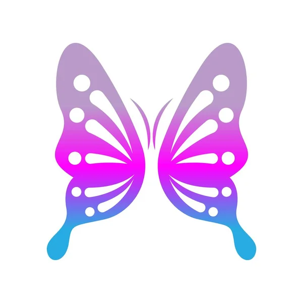 Butterfly Icon Logo Design Illustration — Stock Vector