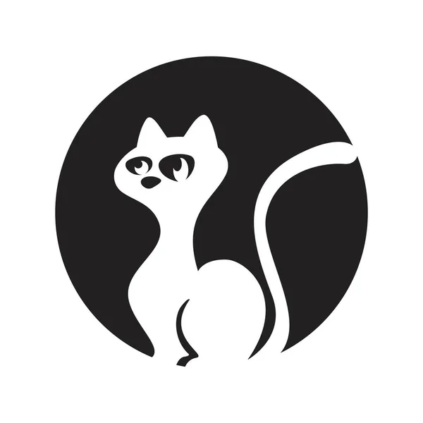 Cat Logo Icon Design Illustration — Stock Vector