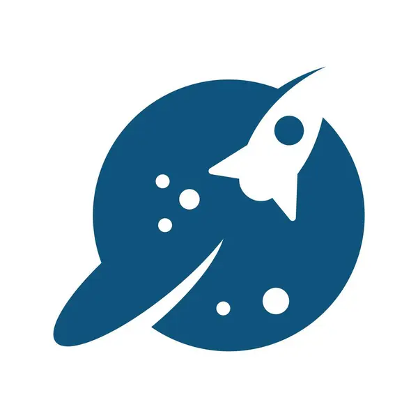 Ілюстрація Дизайну Логотипу Космічної Планети — стоковий вектор