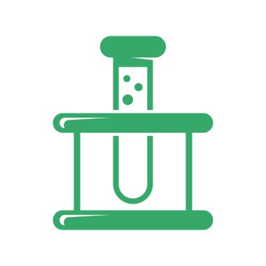 Kimyasal şişe tasarımı ikonu illüstrasyonu