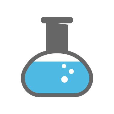 Kimyasal şişe tasarımı ikonu illüstrasyonu