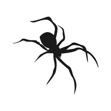 Örümcek logosu tasarım illüstrasyonu